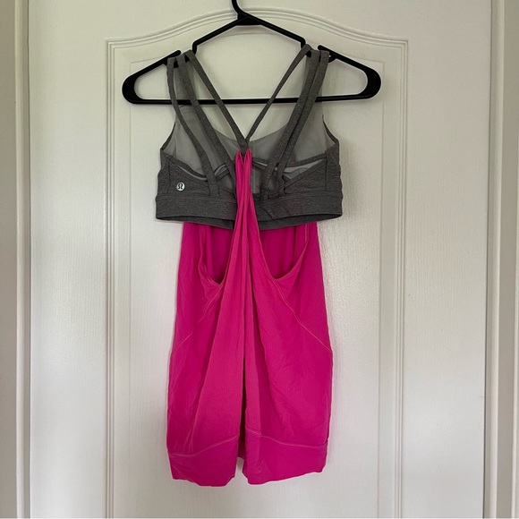 lululemon Tank Pink/Grey size 6 - Picture 2 of 4